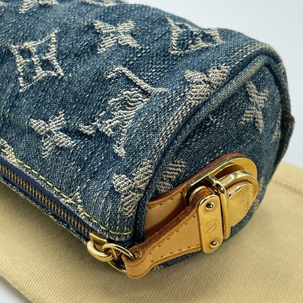 Louis Vuitton Denim Trousse Truth Speedy Pm Mini Pochette Pouch Limited Edition - Picture 12 of 16